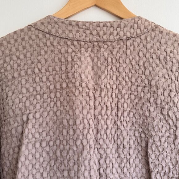 Vintage Produce Company 90s Beige Textured Button-Up Jacket XL Boho Lagenlook EC - Picture 12 of 16